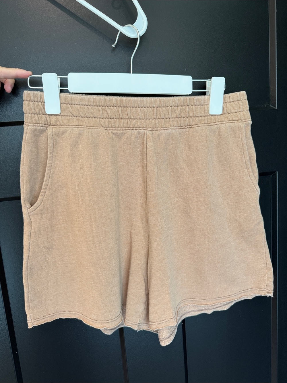 American Eagle Outfitters Tan Elastic Waist Athletic Shorts